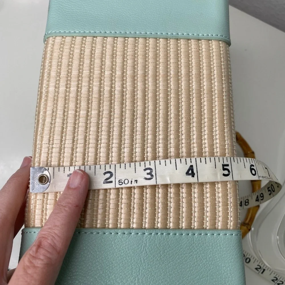 Spartina 449 Sea Salt‎ Bamboo Chic Satchel Bamboo Handle Crossbody Bag Coastal